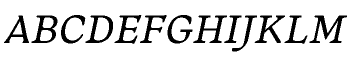 Almada Regular Italic Font UPPERCASE