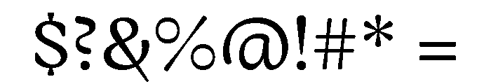 Almada Regular Font OTHER CHARS