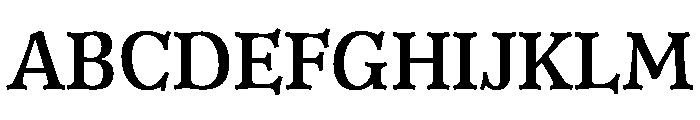 Alpha Roman Regular Font UPPERCASE