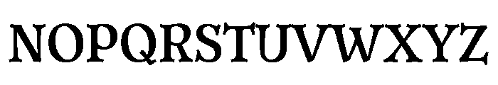 Alpha Roman Regular Font UPPERCASE