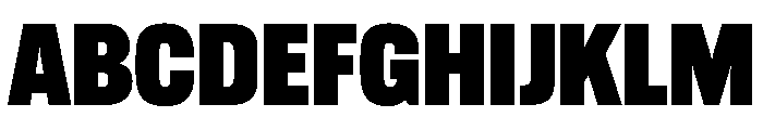 Alternate Gothic Black Font UPPERCASE