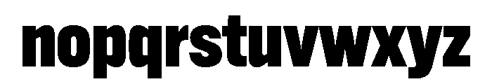 Alternate Gothic Black Font LOWERCASE