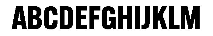 Alternate Gothic Bold Font UPPERCASE