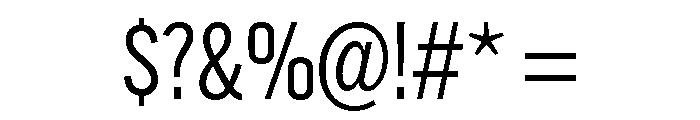 Alternate Gothic Book Font OTHER CHARS