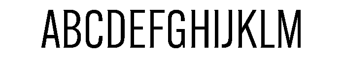 Alternate Gothic Book Font UPPERCASE