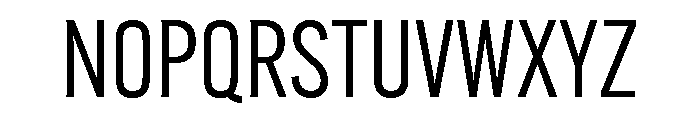Alternate Gothic Book Font UPPERCASE