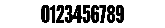 Alternate Gothic Compressed Black Font OTHER CHARS