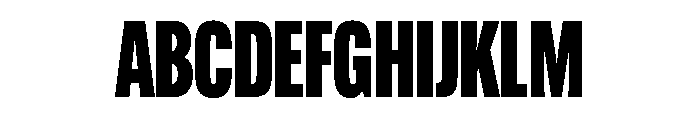 Alternate Gothic Compressed Black Font UPPERCASE