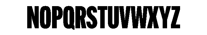 Alternate Gothic Compressed Black Font UPPERCASE