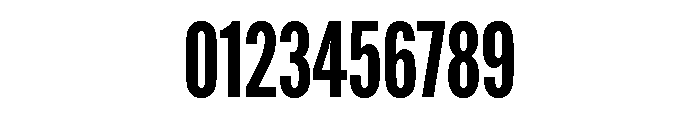 Alternate Gothic Compressed Bold Font OTHER CHARS