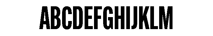 Alternate Gothic Compressed Bold Font UPPERCASE