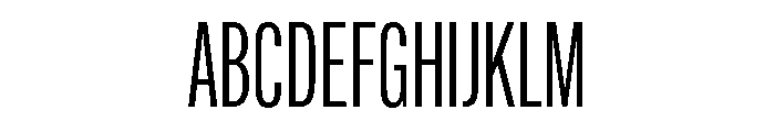 Alternate Gothic Compressed Book Font UPPERCASE