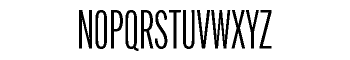 Alternate Gothic Compressed Book Font UPPERCASE