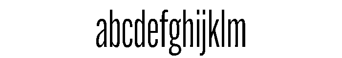Alternate Gothic Compressed Book FONT