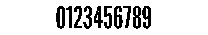 Alternate Gothic Compressed Demi Font OTHER CHARS