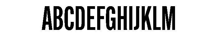 Alternate Gothic Compressed Demi Font UPPERCASE
