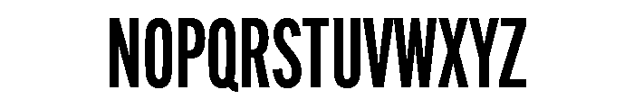 Alternate Gothic Compressed Demi Font UPPERCASE