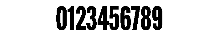 Alternate Gothic Compressed Heavy Font OTHER CHARS