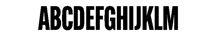 Alternate Gothic Compressed Heavy Font UPPERCASE