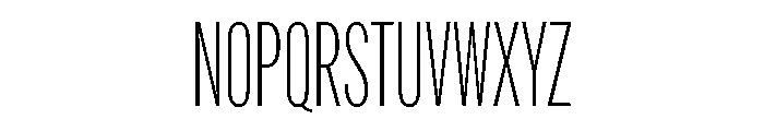 Alternate Gothic Compressed Light Font UPPERCASE