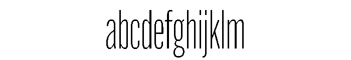 Alternate Gothic Compressed Light FONT