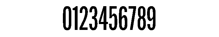Alternate Gothic Compressed Medium Font OTHER CHARS