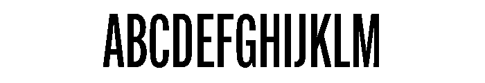 Alternate Gothic Compressed Medium Font UPPERCASE