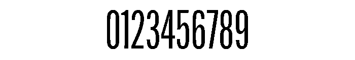 Alternate Gothic Compressed Regular Font OTHER CHARS