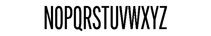 Alternate Gothic Compressed Regular Font UPPERCASE