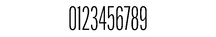 Alternate Gothic Compressed Semi Light Font OTHER CHARS
