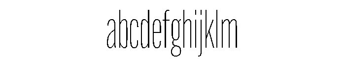 Alternate Gothic Compressed Thin FONT
