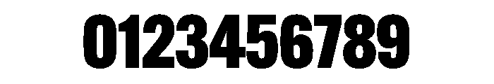 Alternate Gothic Condensed Black Font OTHER CHARS