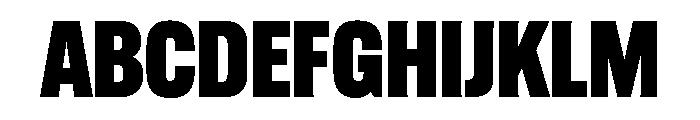 Alternate Gothic Condensed Black Font UPPERCASE