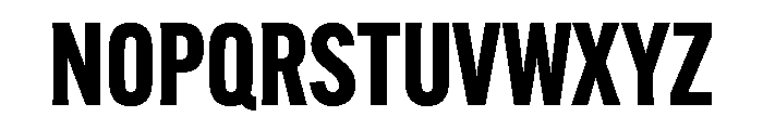 Alternate Gothic Condensed Bold Font UPPERCASE