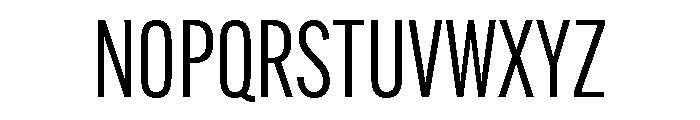 Alternate Gothic Condensed Book Font UPPERCASE