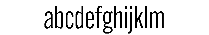Alternate Gothic Condensed Book FONT