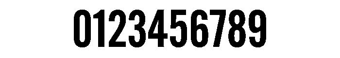 Alternate Gothic Condensed Demi Font OTHER CHARS