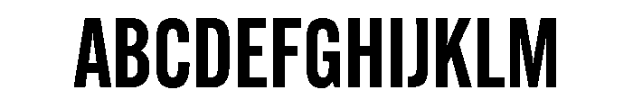 Alternate Gothic Condensed Demi Font UPPERCASE