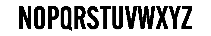 Alternate Gothic Condensed Demi Font UPPERCASE