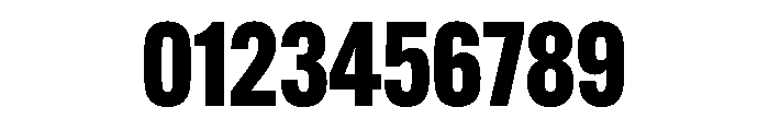 Alternate Gothic Condensed Heavy Font OTHER CHARS