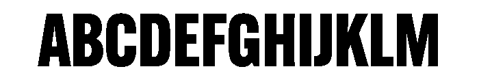 Alternate Gothic Condensed Heavy Font UPPERCASE