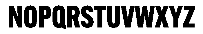 Alternate Gothic Condensed Heavy Font UPPERCASE