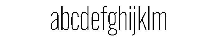 Alternate Gothic Condensed Light FONT