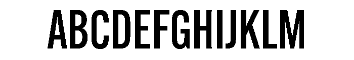 Alternate Gothic Condensed Medium Font UPPERCASE
