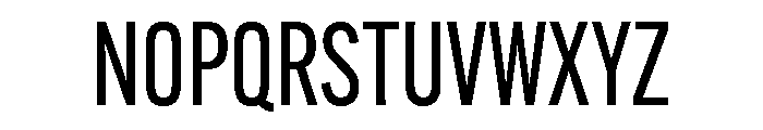 Alternate Gothic Condensed Regular Font UPPERCASE