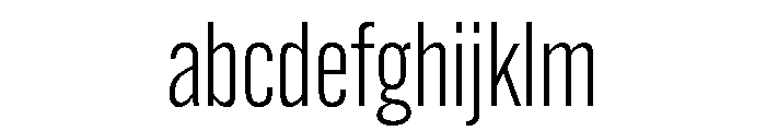Alternate Gothic Condensed Semi Light FONT