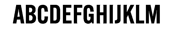 Alternate Gothic Demi Font UPPERCASE