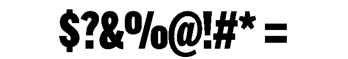 Alternate Gothic Extra Condensed Black Font OTHER CHARS