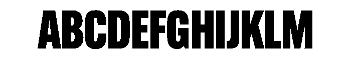Alternate Gothic Extra Condensed Black Font UPPERCASE