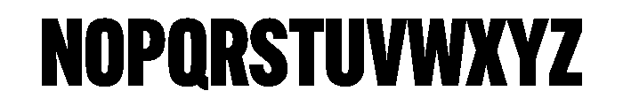 Alternate Gothic Extra Condensed Black Font UPPERCASE